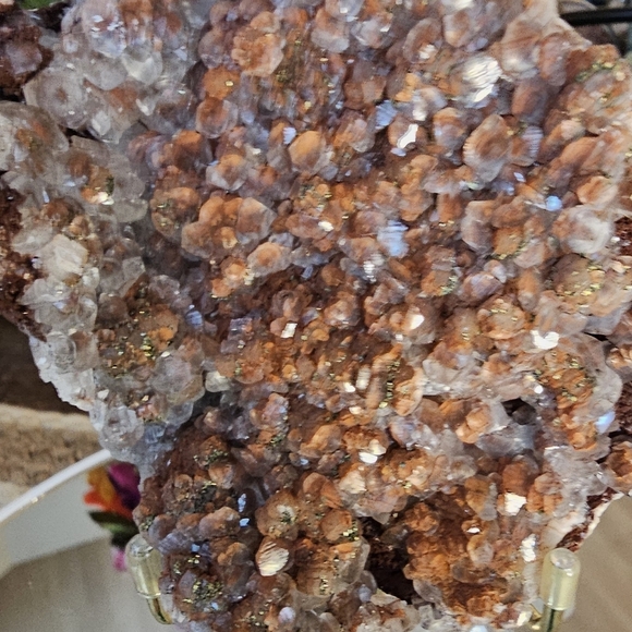 Diamond Red Calcite Specimen 3.8" X 3.0" - Picture 14 of 15